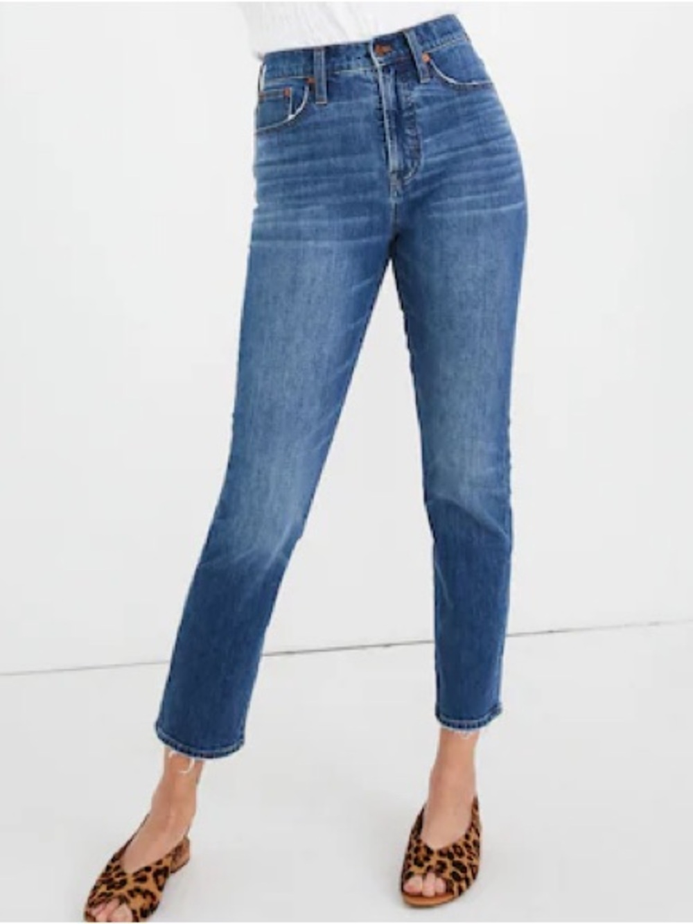 Madewell Perfect Vintage Crop Jeans Size 35 in Cassie Wash | High Rise